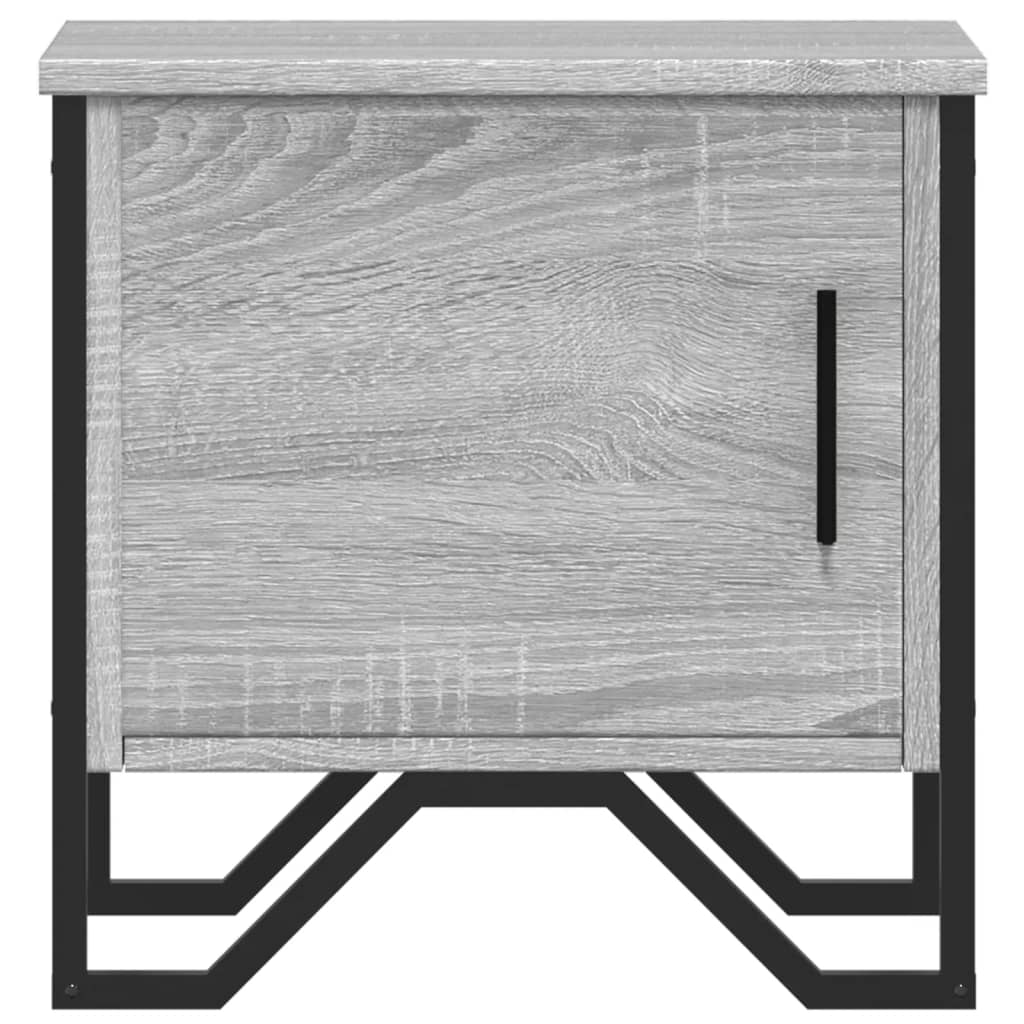 Κομοδίνα 2 τεμ. Γκρι Sonoma 40x30x40 εκ. από Επεξεργασμένο Ξύλο - Pakobazaar