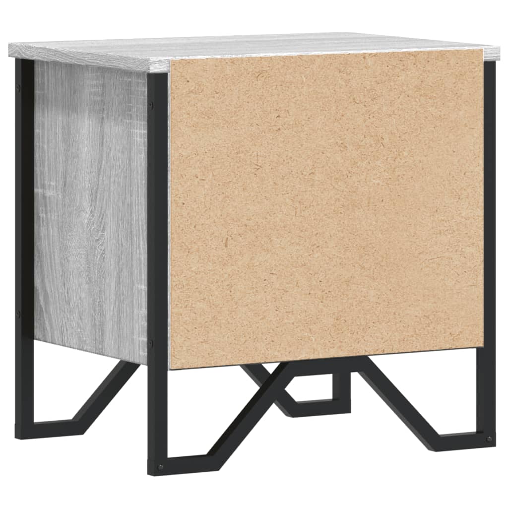 Κομοδίνα 2 τεμ. Γκρι Sonoma 40x30x40 εκ. από Επεξεργασμένο Ξύλο - Pakobazaar