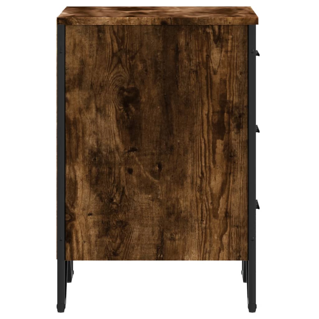 Κομοδίνο Καπνιστή Δρυς 40x41x60 εκ. από Επεξεργασμένο Ξύλο