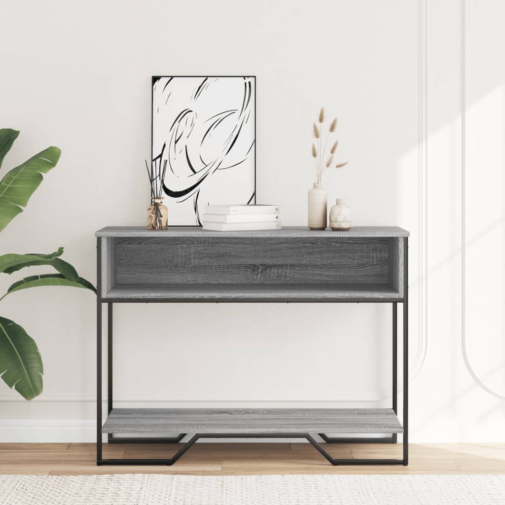 Τραπέζι Κονσόλα Γκρι Sonoma 100x35x74,5 εκ. Επεξεργασμένο Ξύλο
