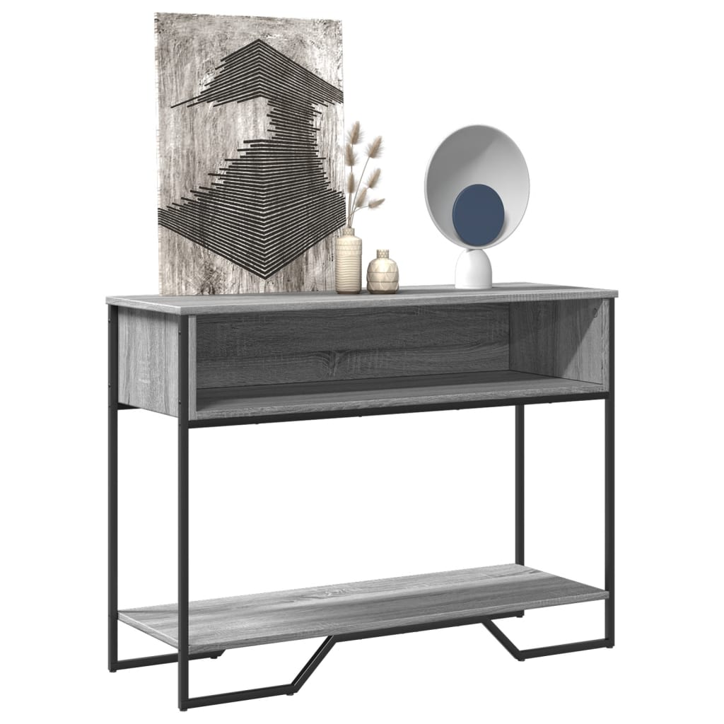 Τραπέζι Κονσόλα Γκρι Sonoma 100x35x74,5 εκ. Επεξεργασμένο Ξύλο