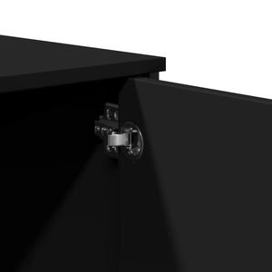 Τραπέζι Κονσόλα Μαύρο 100x35x74,5 εκ. από Επεξεργ. Ξύλο