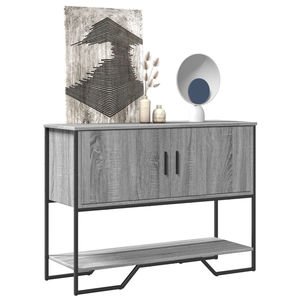 Τραπέζι Κονσόλα Γκρι Sonoma 100x35x74,5 εκ. Επεξεργασμένο Ξύλο - Pakobazaar