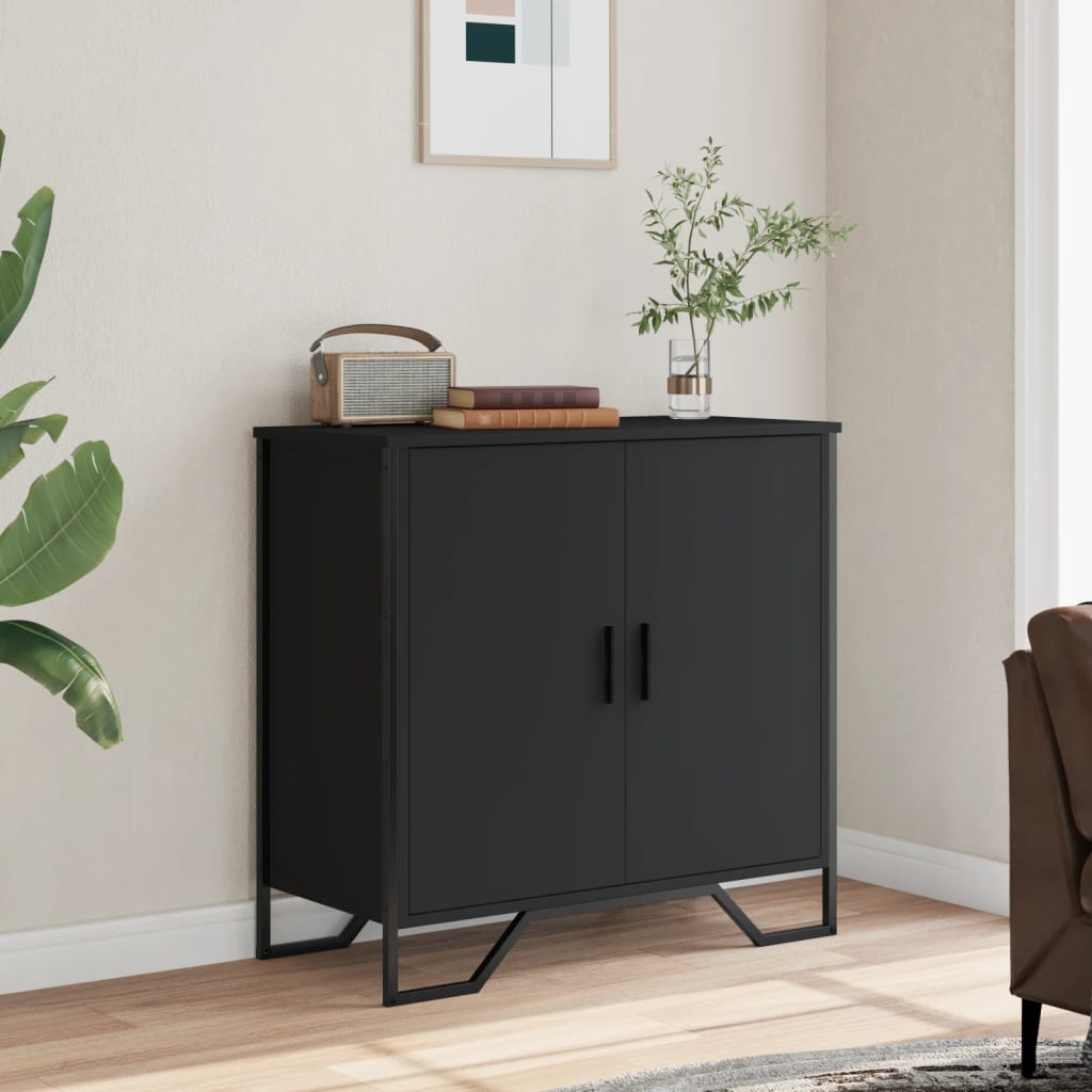 Συρταριέρα Μαύρη 78x35,5x74,5 εκ. από Επεξεργασμένο Ξύλο - Pakobazaar