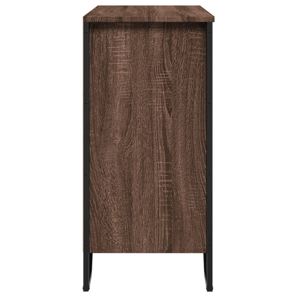 Μπουφές Καφέ Δρυς 78x35,5x74,5 εκ. από Επεξεργασμένο Ξύλο - Pakobazaar