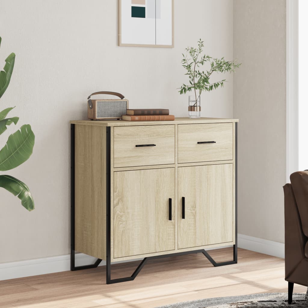 Ντουλάπι Sonoma Δρυς 79,5x35,5x74,5 εκ. από Επεξεργασμένο Ξύλο