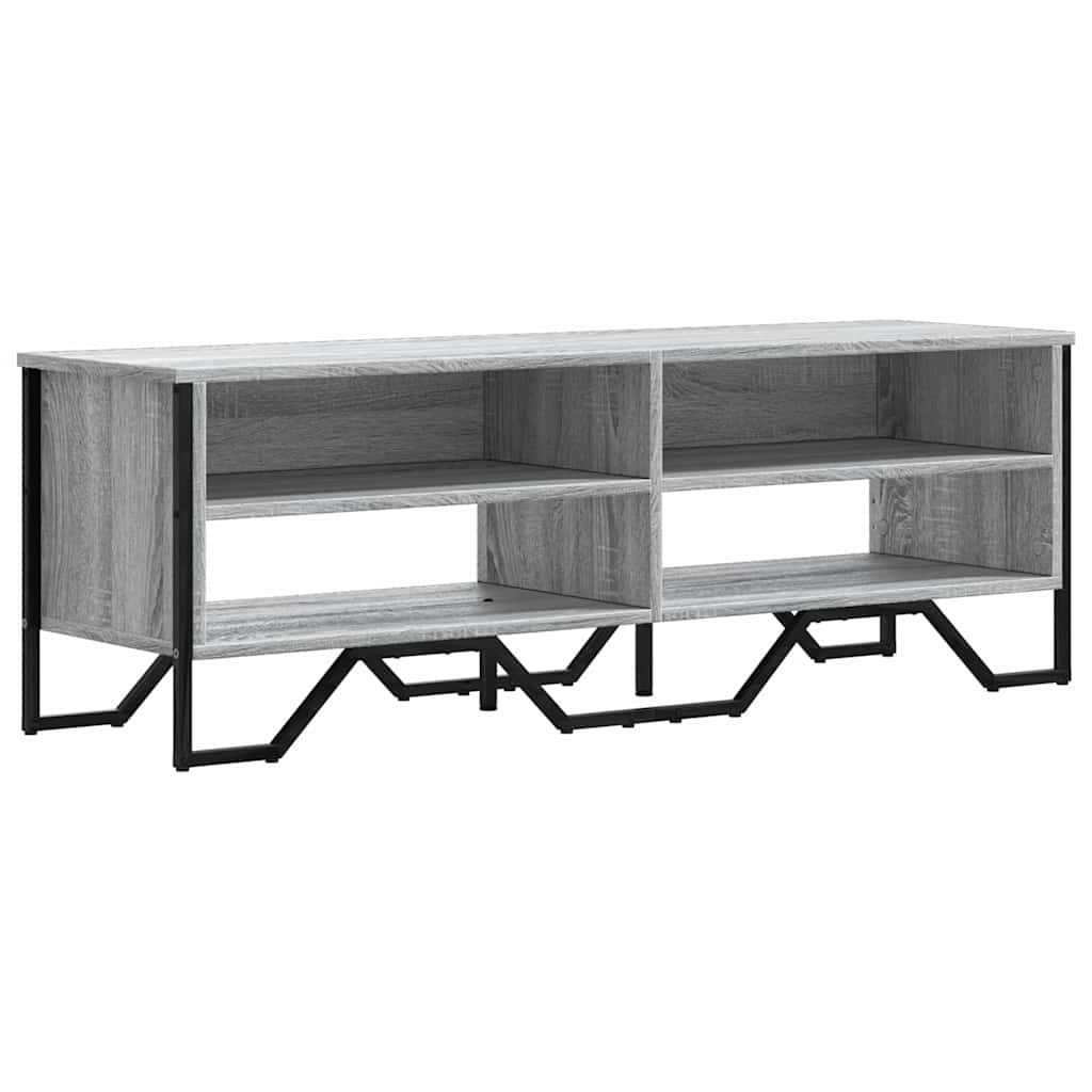 Έπιπλο Τηλεόρασης Γκρι Sonoma 122x34x41 εκ. από Επεξεργ. Ξύλο