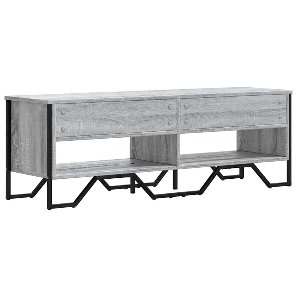 Έπιπλο Τηλεόρασης Γκρι Sonoma 122x34x41 εκ. από Επεξεργ. Ξύλο