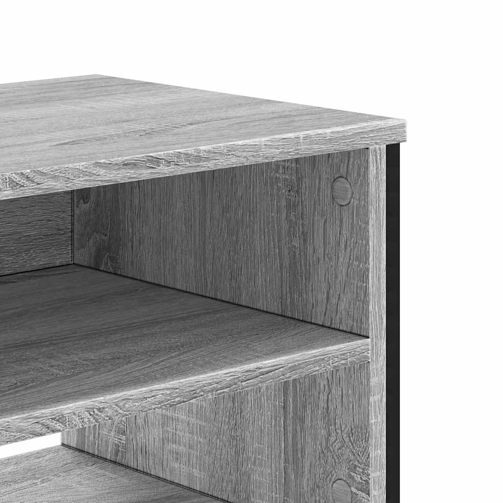 Έπιπλο Τηλεόρασης Γκρι Sonoma 122x34x41 εκ. από Επεξεργ. Ξύλο