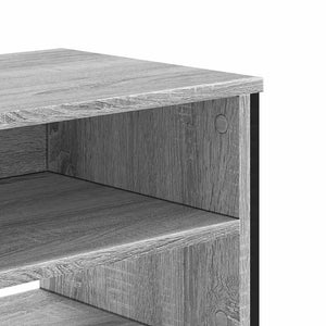 Έπιπλο Τηλεόρασης Γκρι Sonoma 122x34x41 εκ. από Επεξεργ. Ξύλο