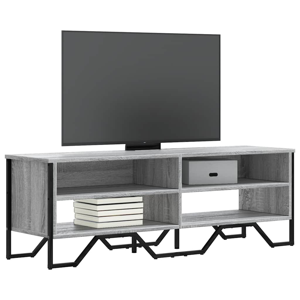 Έπιπλο Τηλεόρασης Γκρι Sonoma 122x34x41 εκ. από Επεξεργ. Ξύλο