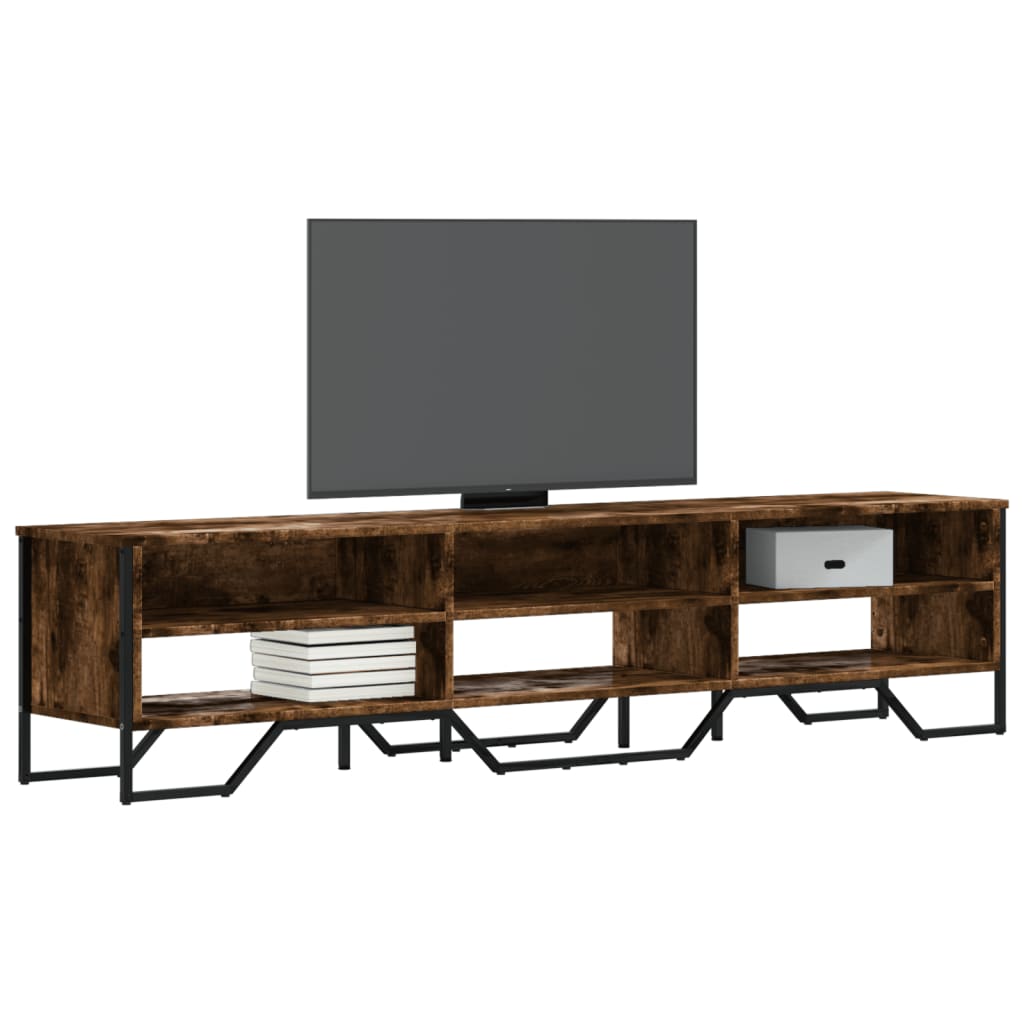 Έπιπλο Τηλεόρασης Καπνιστή Δρυς 180x34x41 εκ. Επεξ. Ξύλο
