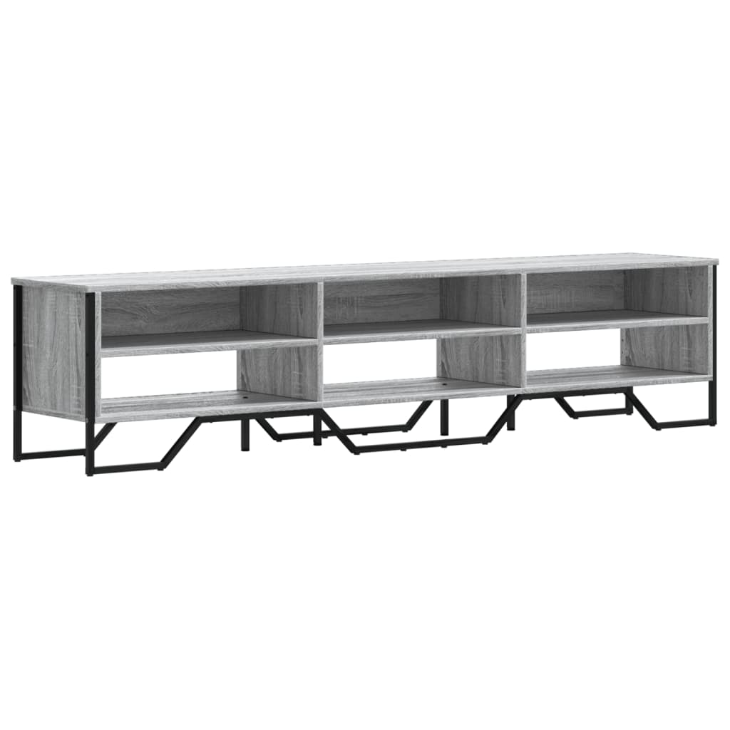 Έπιπλο Τηλεόρασης Γκρι Sonoma 180x34x41 εκ. από Επεξεργ. Ξύλο