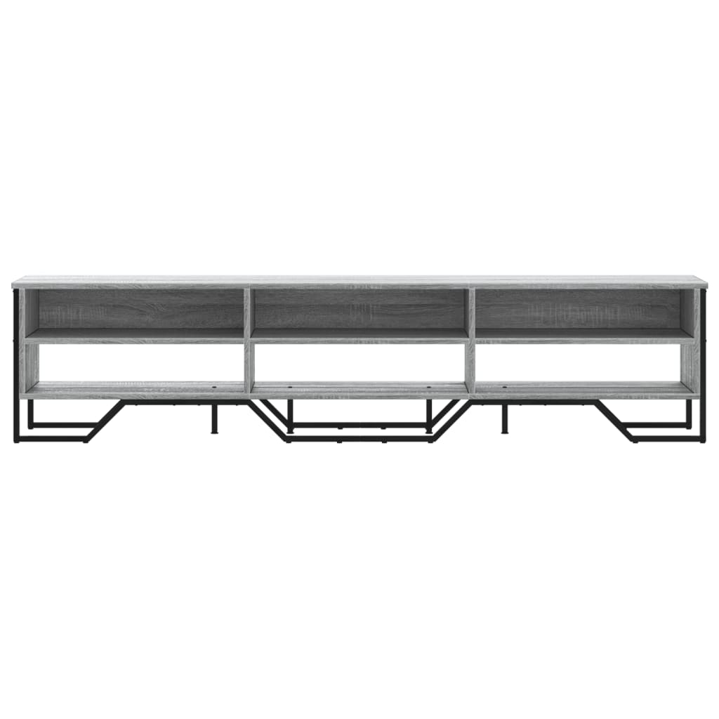 Έπιπλο Τηλεόρασης Γκρι Sonoma 180x34x41 εκ. από Επεξεργ. Ξύλο