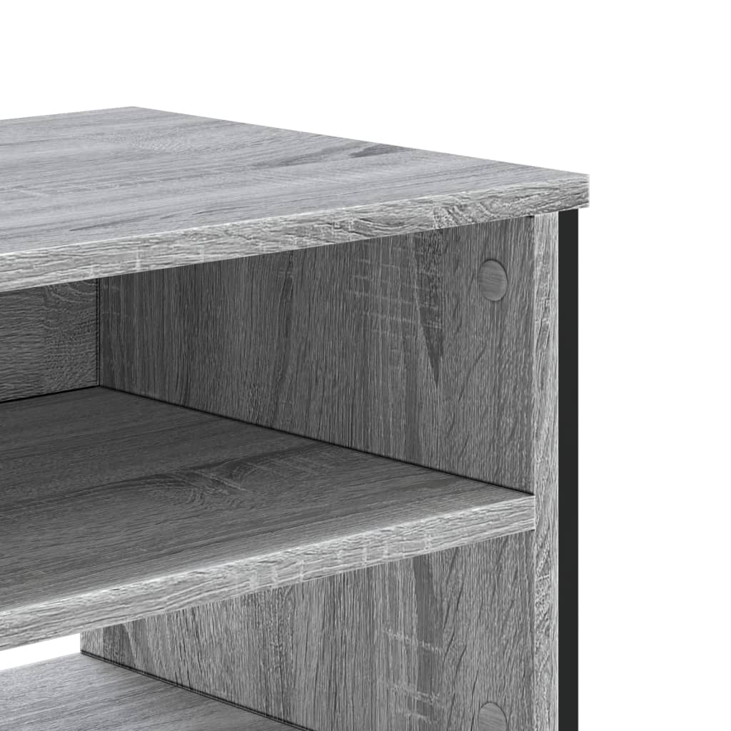 Έπιπλο Τηλεόρασης Γκρι Sonoma 180x34x41 εκ. από Επεξεργ. Ξύλο