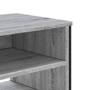 Έπιπλο Τηλεόρασης Γκρι Sonoma 180x34x41 εκ. από Επεξεργ. Ξύλο