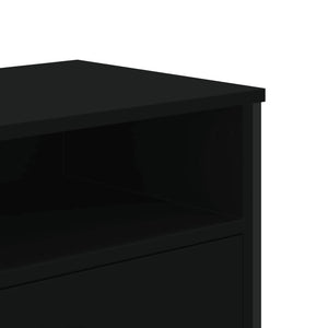 Έπιπλο Τηλεόρασης Μαύρο 122 x 34 x 41 εκ. Επεξεργασμένο Ξύλο