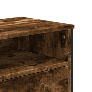 Έπιπλο Τηλεόρασης Καπνιστή Δρυς 122x34x41εκ. Επεξεργασμένο Ξύλο