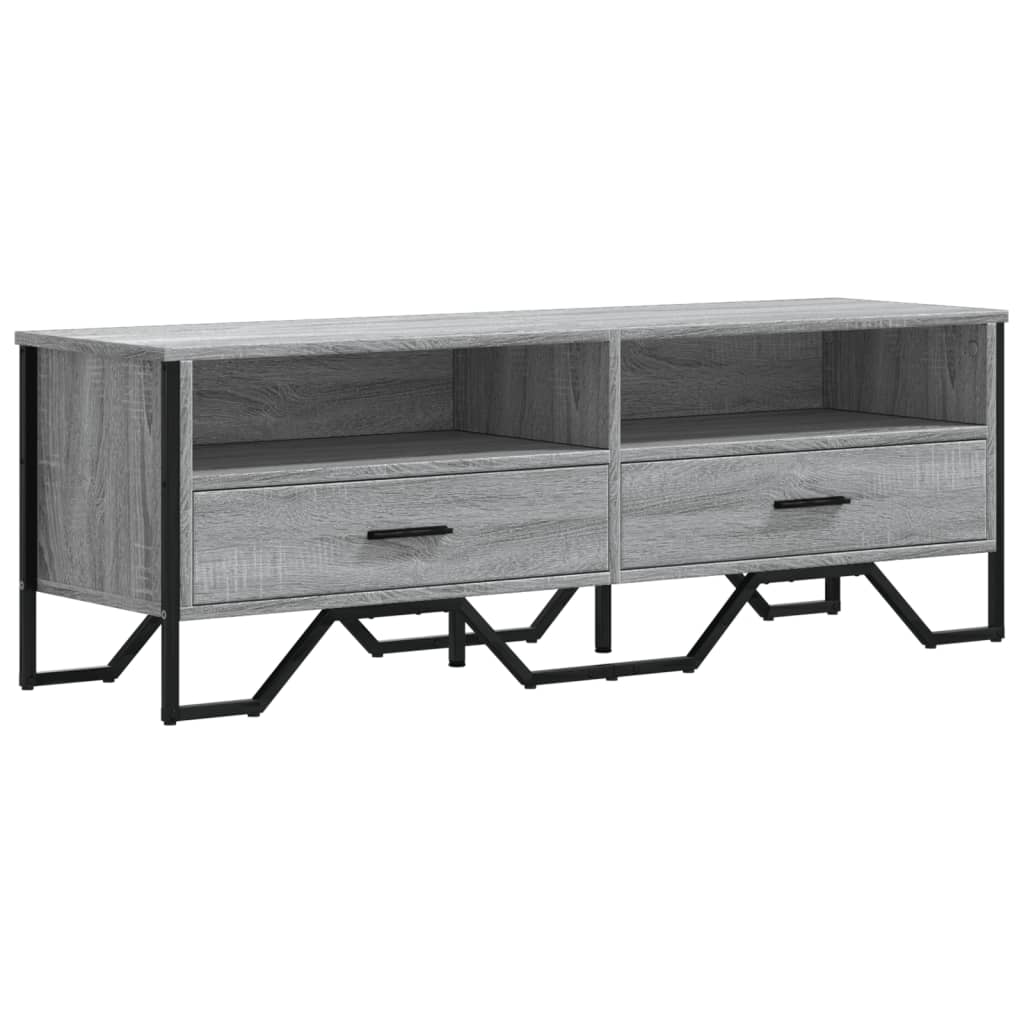 Έπιπλο Τηλεόρασης Γκρι Sonoma 122x34x41 εκ. από Επεξεργ. Ξύλο