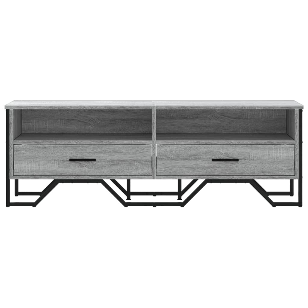 Έπιπλο Τηλεόρασης Γκρι Sonoma 122x34x41 εκ. από Επεξεργ. Ξύλο