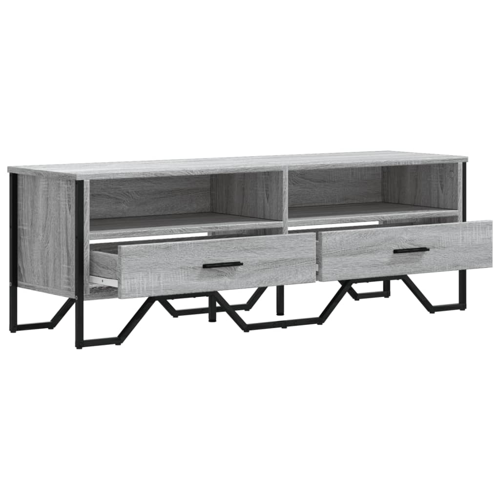 Έπιπλο Τηλεόρασης Γκρι Sonoma 122x34x41 εκ. από Επεξεργ. Ξύλο