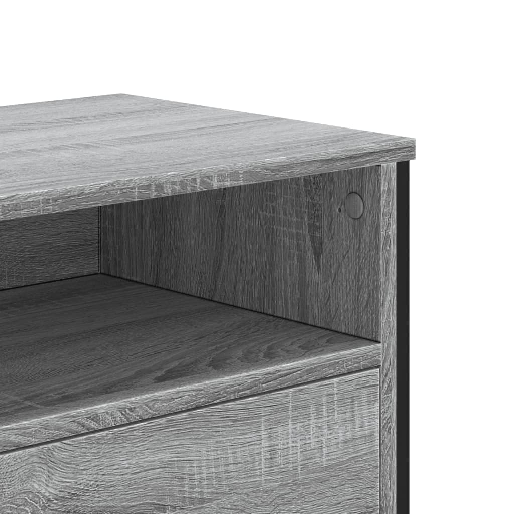 Έπιπλο Τηλεόρασης Γκρι Sonoma 122x34x41 εκ. από Επεξεργ. Ξύλο