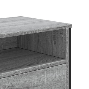 Έπιπλο Τηλεόρασης Γκρι Sonoma 122x34x41 εκ. από Επεξεργ. Ξύλο