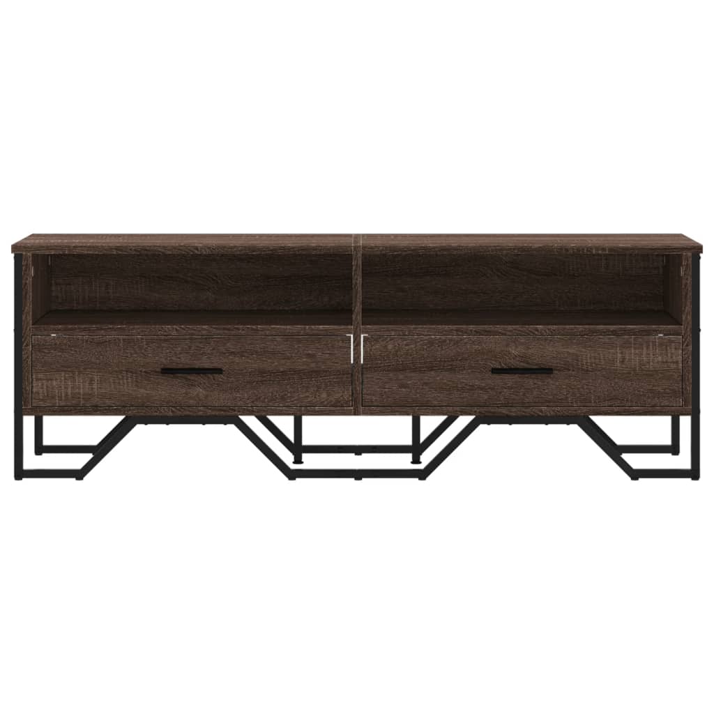 Έπιπλο Τηλεόρασης Καπνιστή Δρυς 122x34x41εκ. Επεξεργασμένο Ξύλο