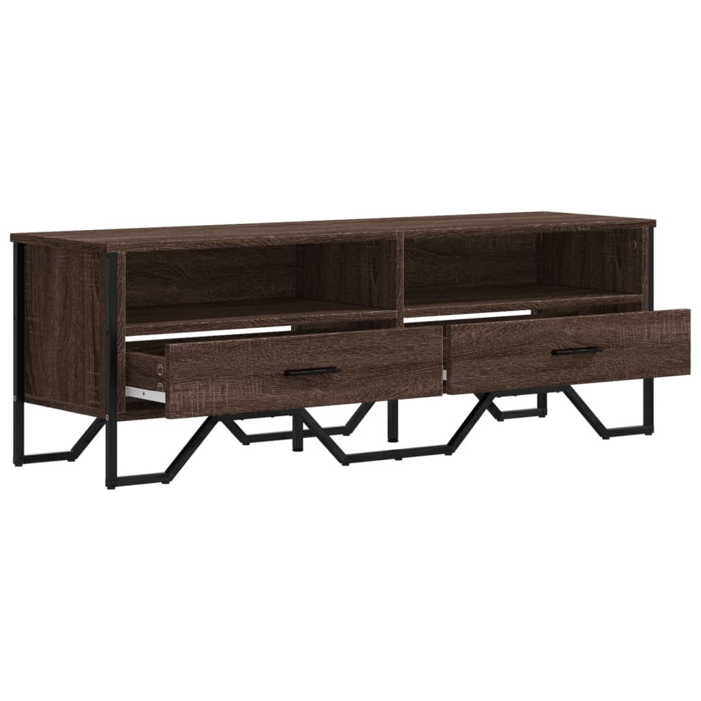 Έπιπλο Τηλεόρασης Καπνιστή Δρυς 122x34x41εκ. Επεξεργασμένο Ξύλο