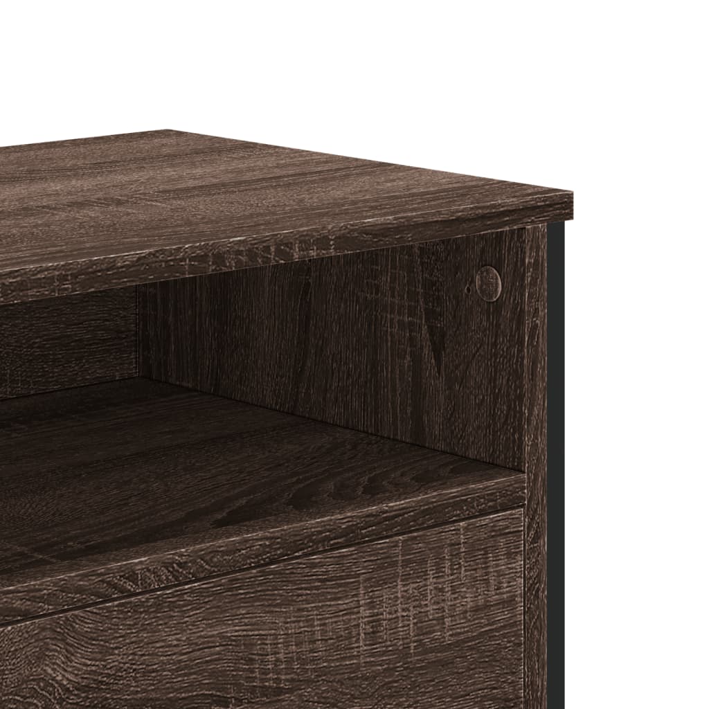 Έπιπλο Τηλεόρασης Καπνιστή Δρυς 122x34x41εκ. Επεξεργασμένο Ξύλο