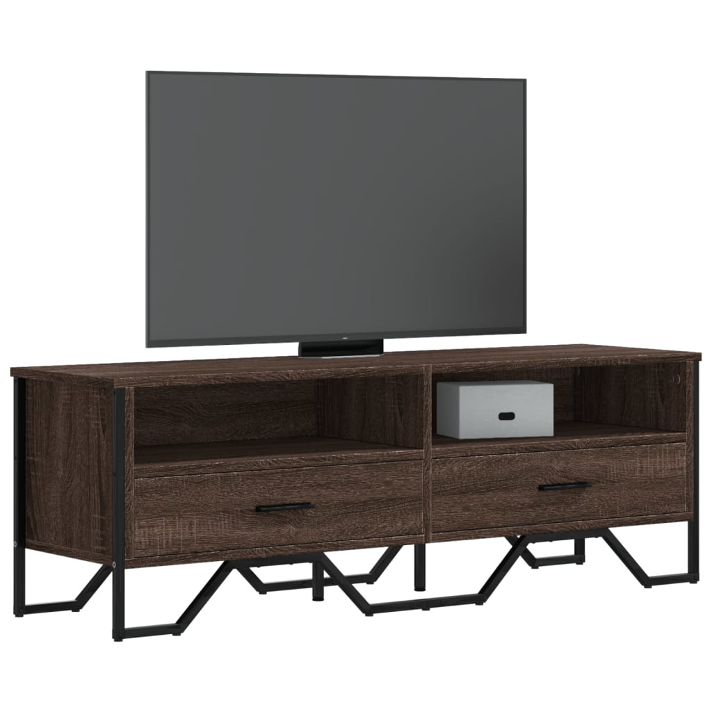 Έπιπλο Τηλεόρασης Καπνιστή Δρυς 122x34x41εκ. Επεξεργασμένο Ξύλο