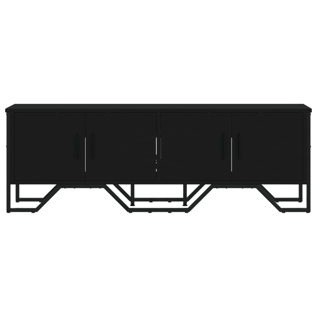 Έπιπλο Τηλεόρασης Μαύρο 122 x 34 x 41 εκ. Επεξεργασμένο Ξύλο