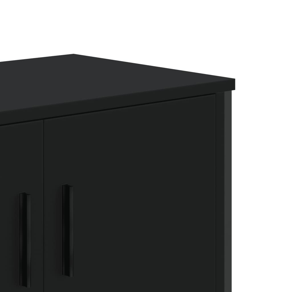 Έπιπλο Τηλεόρασης Μαύρο 122 x 34 x 41 εκ. Επεξεργασμένο Ξύλο