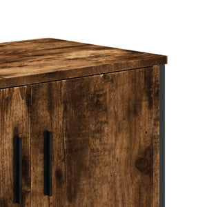 Έπιπλο Τηλεόρασης Καπνιστή Δρυς 122x34x41εκ. Επεξεργασμένο Ξύλο
