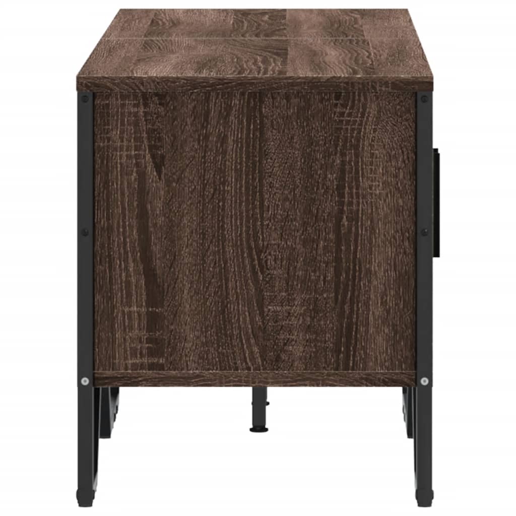 Έπιπλο Τηλεόρασης Καπνιστή Δρυς 122x34x41εκ. Επεξεργασμένο Ξύλο