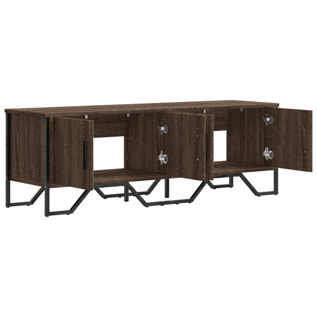 Έπιπλο Τηλεόρασης Καπνιστή Δρυς 122x34x41εκ. Επεξεργασμένο Ξύλο
