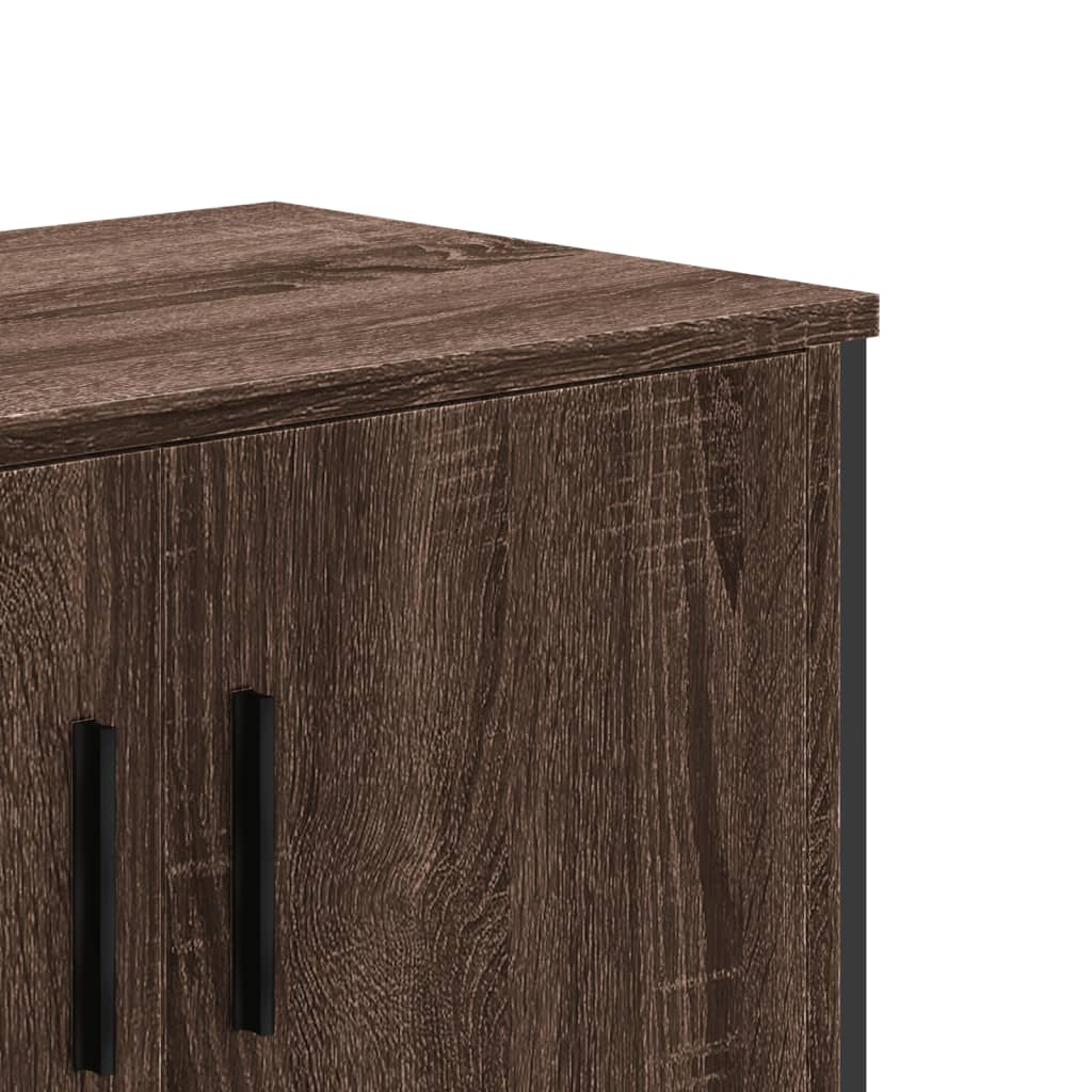 Έπιπλο Τηλεόρασης Καπνιστή Δρυς 122x34x41εκ. Επεξεργασμένο Ξύλο