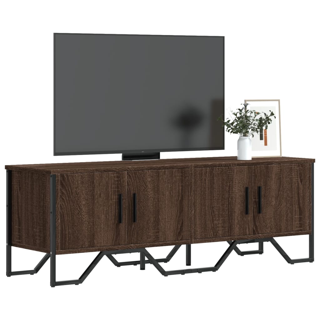 Έπιπλο Τηλεόρασης Καπνιστή Δρυς 122x34x41εκ. Επεξεργασμένο Ξύλο