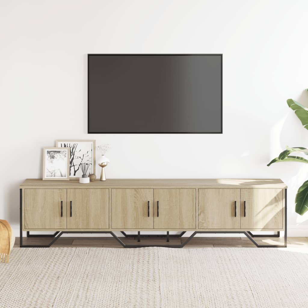Έπιπλο Τηλεόρασης Sonoma Δρυς 180x34x41 εκ. Επεξεργασμένο Ξύλο - Pakobazaar