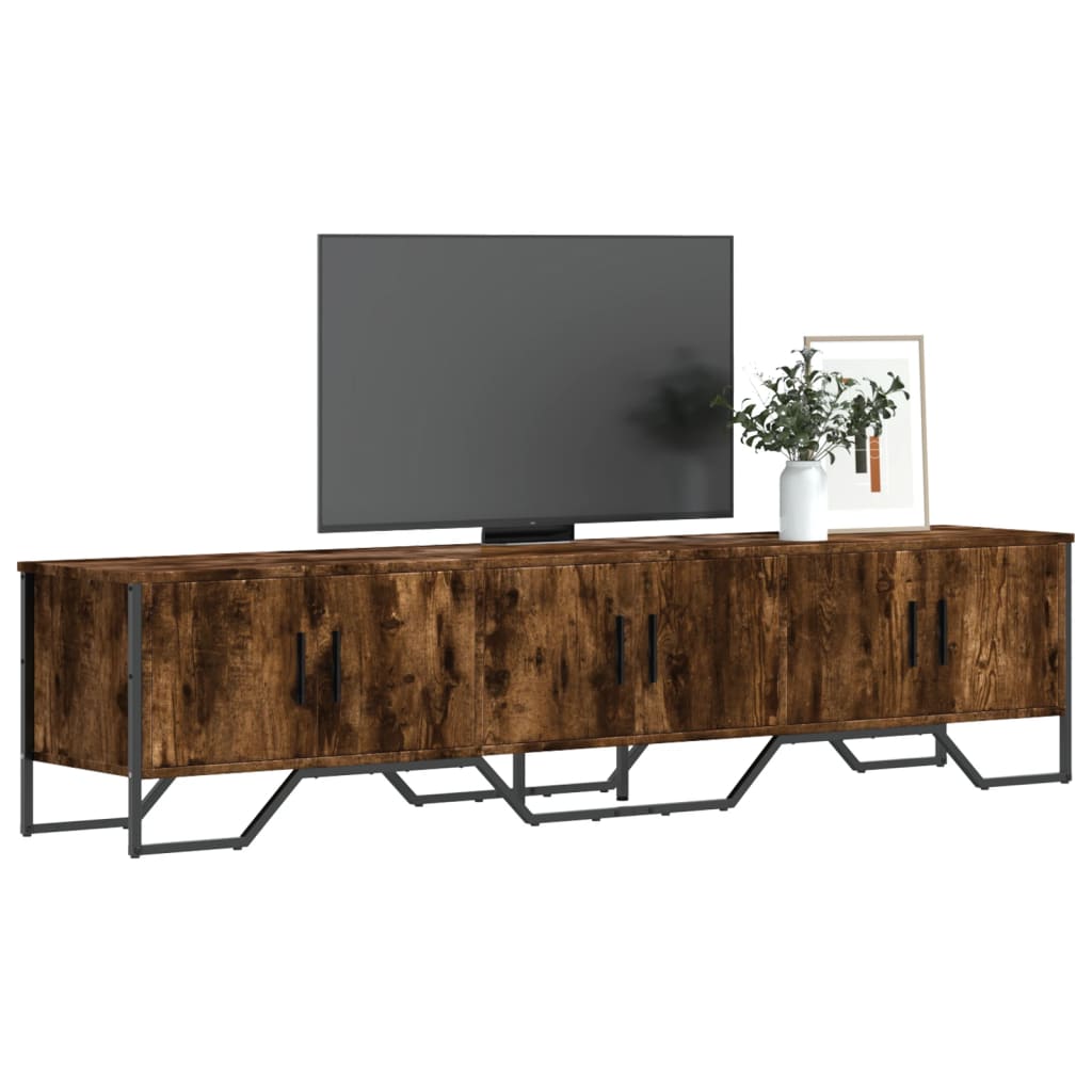 Έπιπλο Τηλεόρασης Καπνιστή Δρυς 180x34x41 εκ. Επεξ. Ξύλο