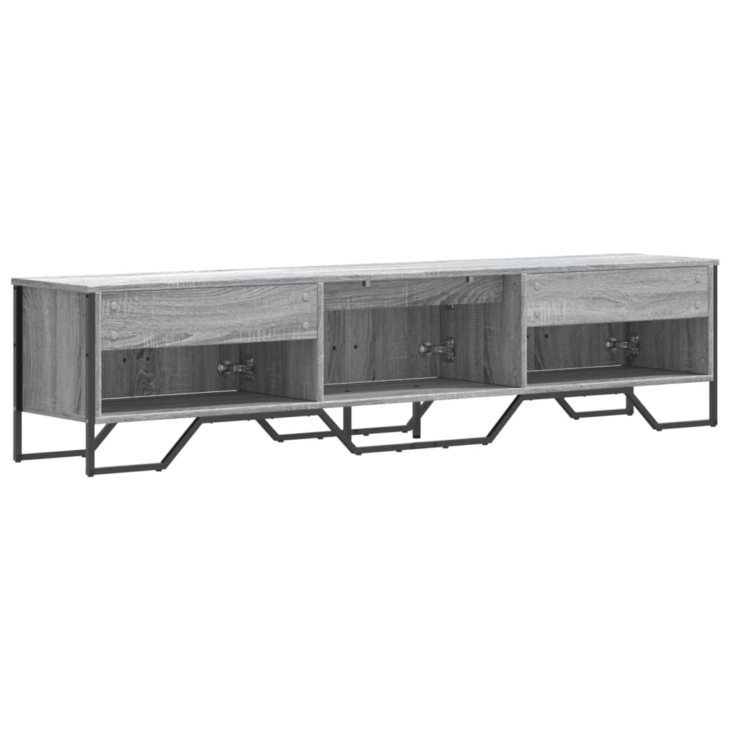 Έπιπλο Τηλεόρασης Γκρι Sonoma 180x34x41 εκ. από Επεξεργ. Ξύλο - Pakobazaar