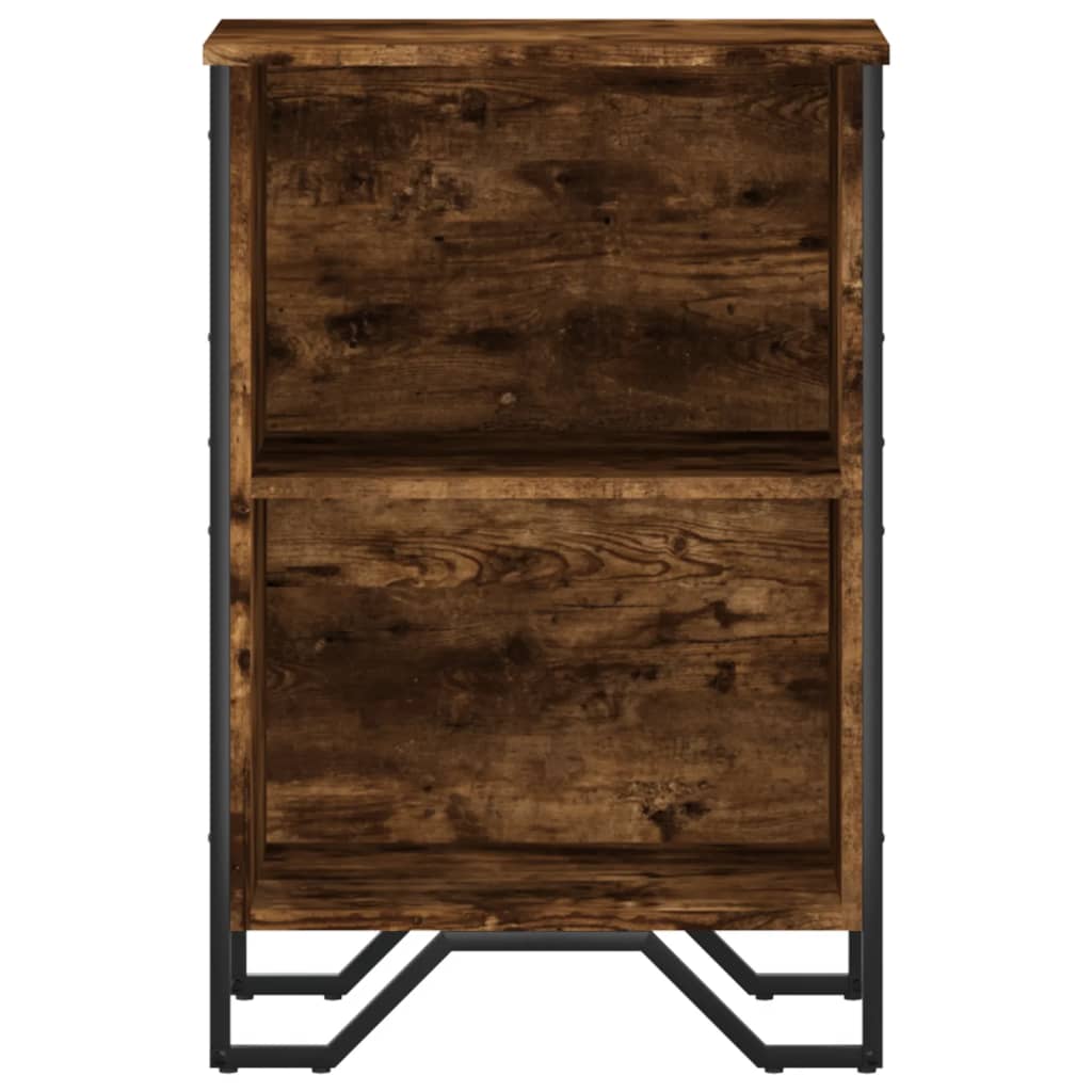 Βιβλιοθήκη Καπνιστή Δρυς 50x31x74,5 εκ. από Επεξεργασμένο Ξύλο - Pakobazaar