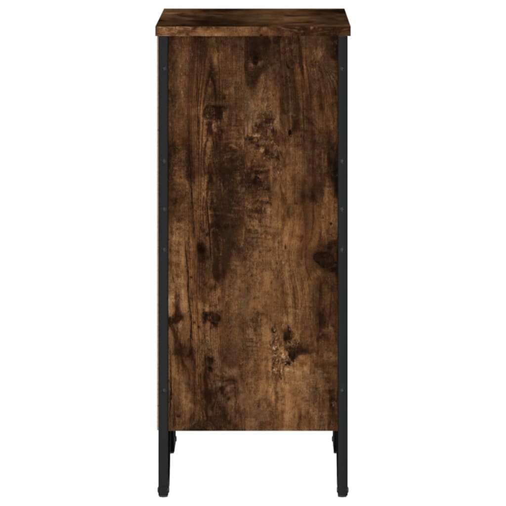 Βιβλιοθήκη Καπνιστή Δρυς 50x31x74,5 εκ. από Επεξεργασμένο Ξύλο - Pakobazaar