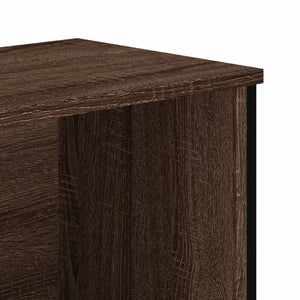Βιβλιοθήκη Καφέ Δρυς 50x31x106 εκ. από Επεξεργασμένο Ξύλο