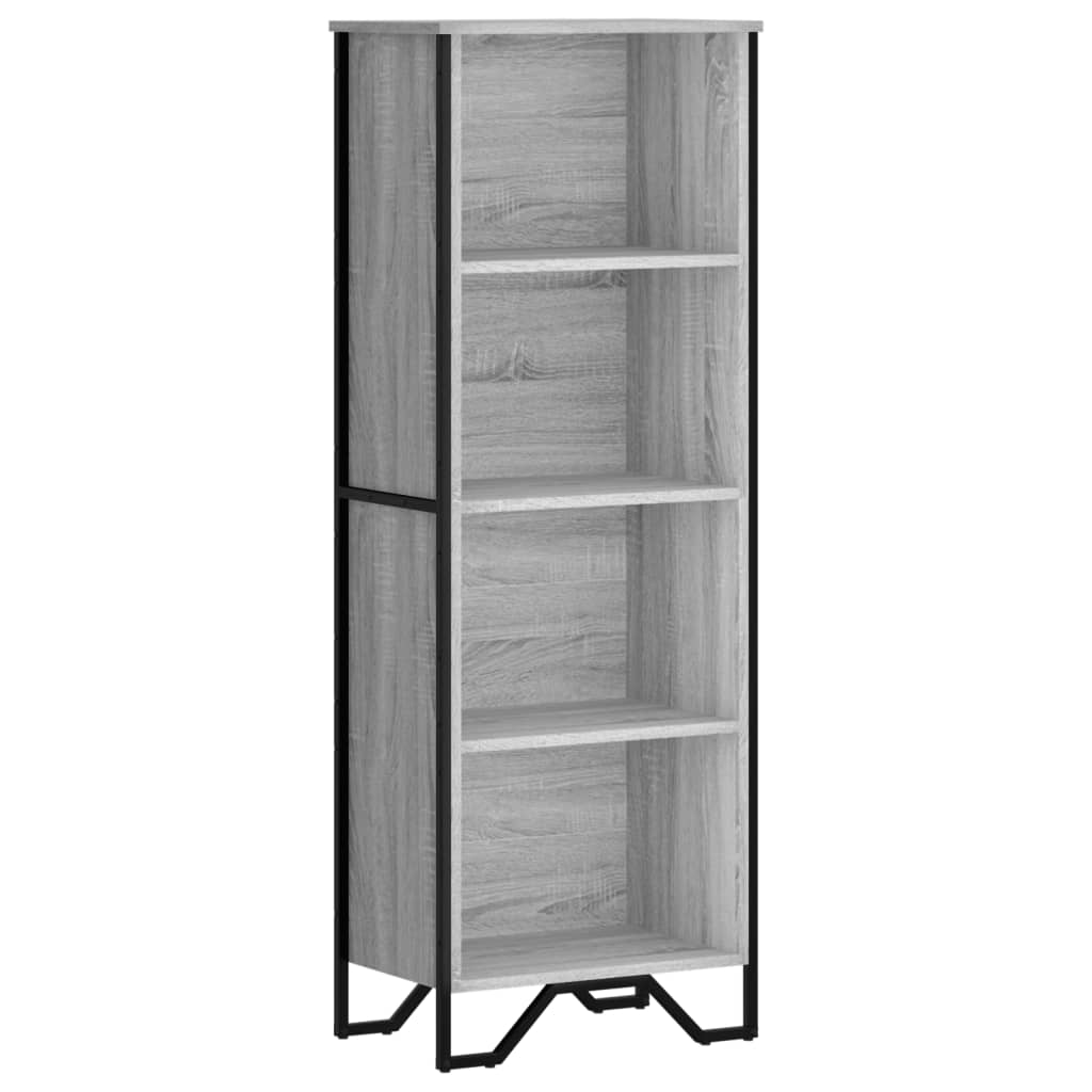 Βιβλιοθήκη Γκρι Sonoma 50x31x137,5 εκ. από Επεξεργ. Ξύλο