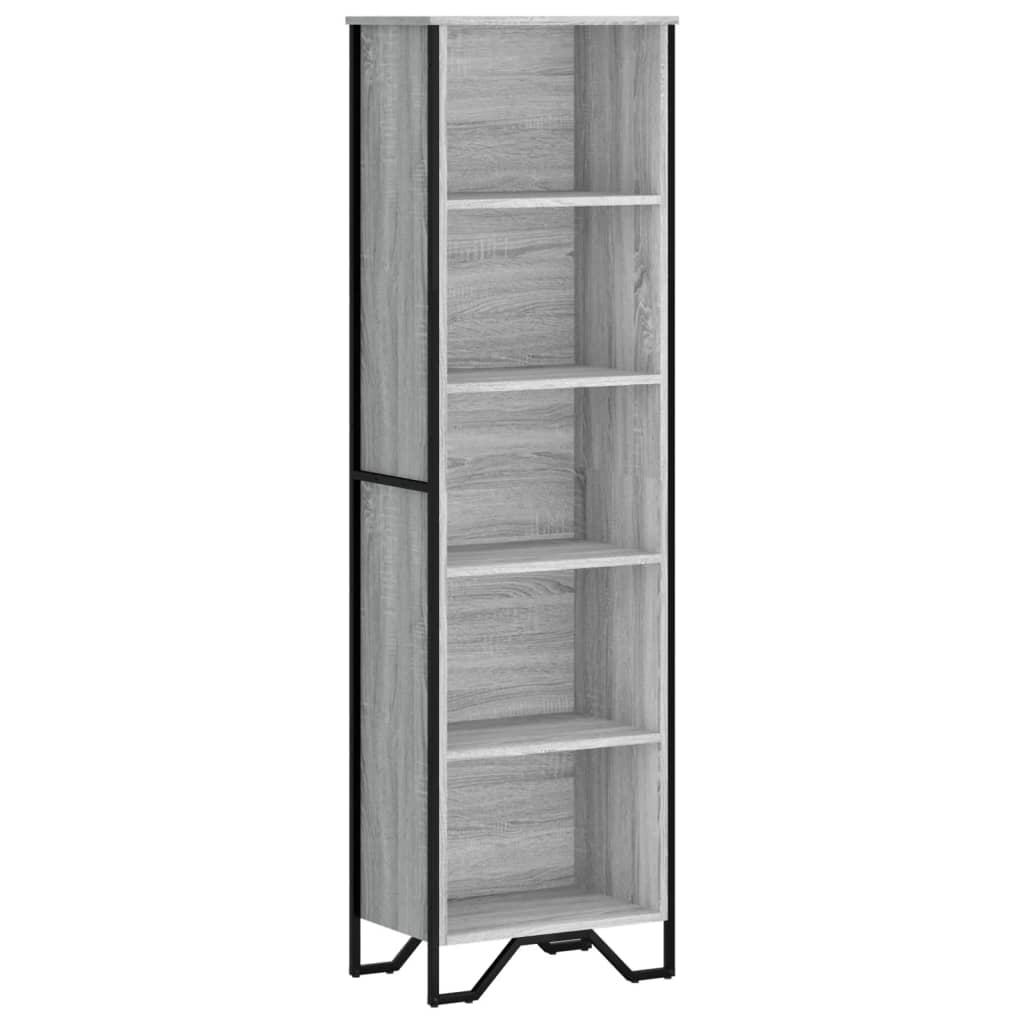 Βιβλιοθήκη Γκρι Sonoma 50x31x169 εκ. από Επεξεργ. Ξύλο