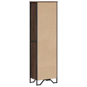 Βιβλιοθήκη Καφέ Δρυς 50x31x169 εκ. από Επεξεργασμένο Ξύλο - Pakobazaar