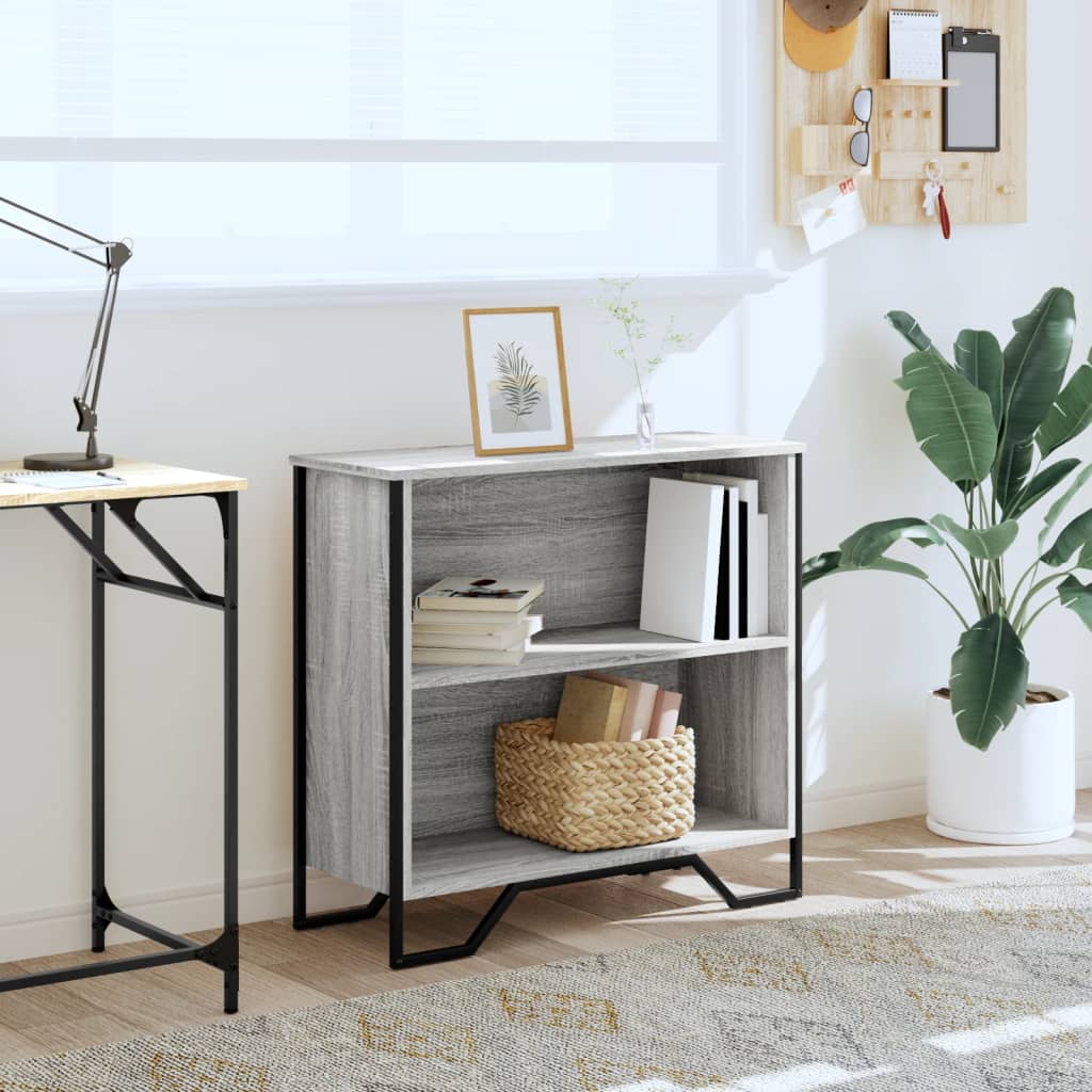 Βιβλιοθήκη Γκρι Sonoma 80x31x74,5 εκ. από Επεξεργ. Ξύλο