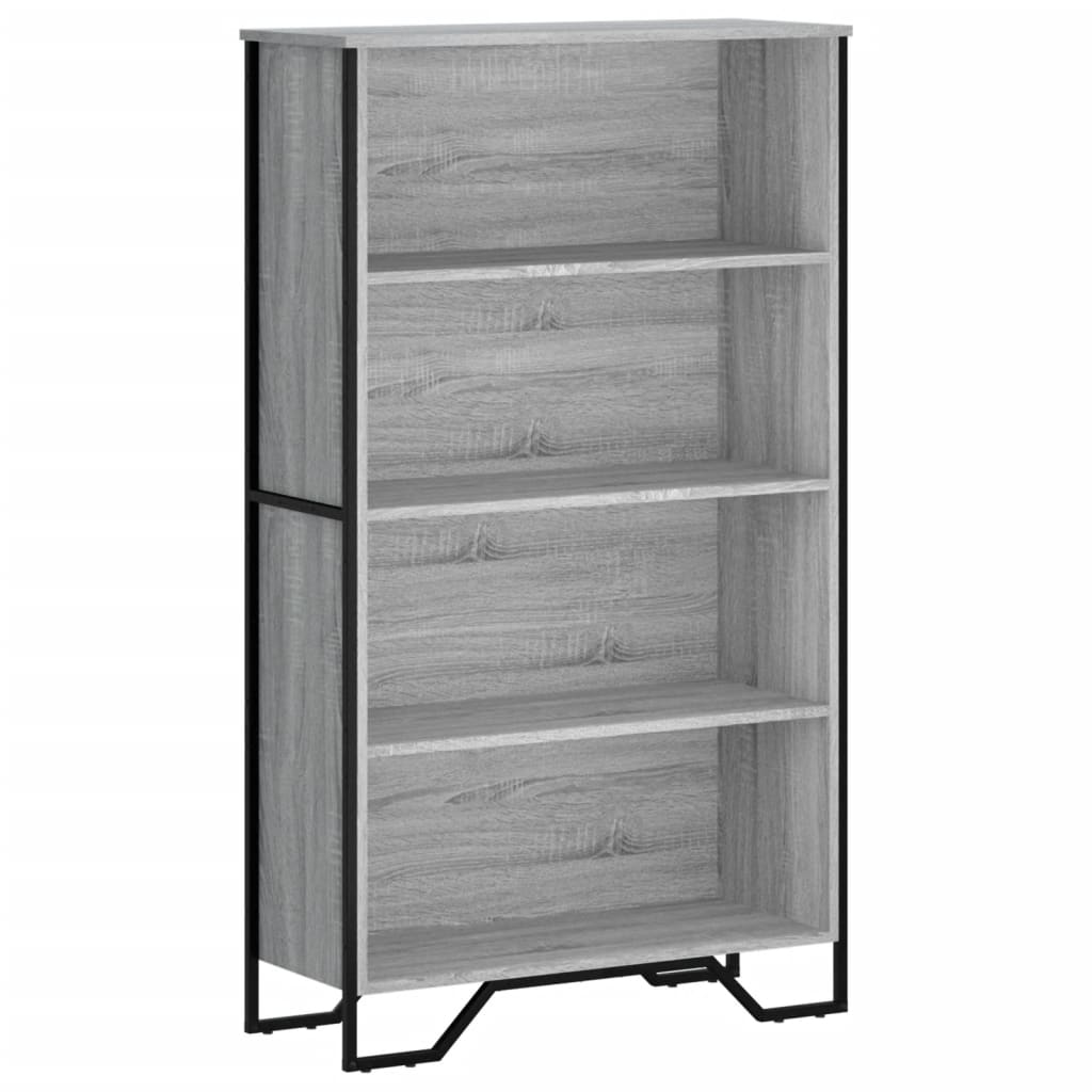 Βιβλιοθήκη Γκρι Sonoma 80x31x137,5 εκ. από Επεξεργ. Ξύλο