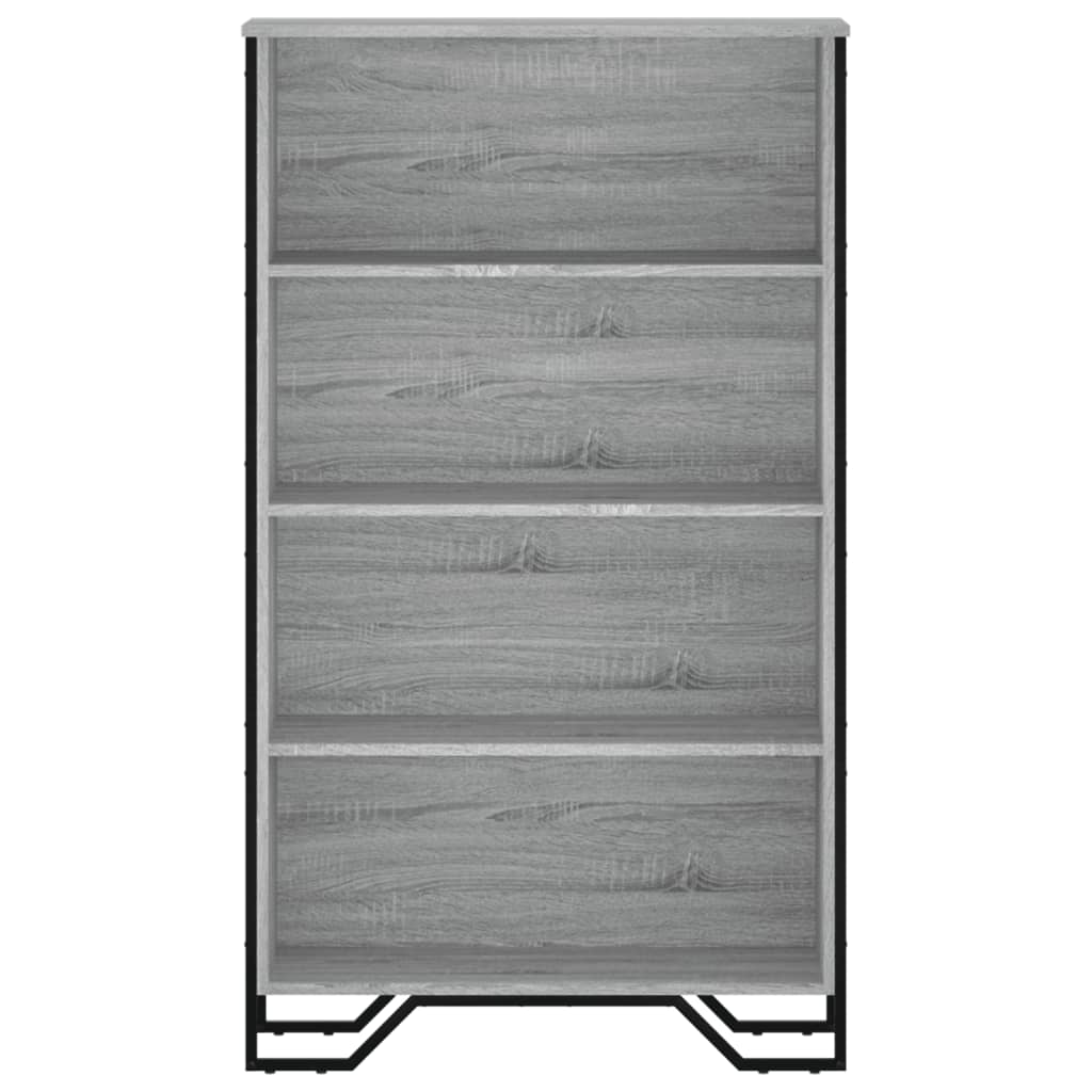 Βιβλιοθήκη Γκρι Sonoma 80x31x137,5 εκ. από Επεξεργ. Ξύλο